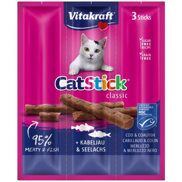 Vitakraft Cat Stick Dorsz 3szt