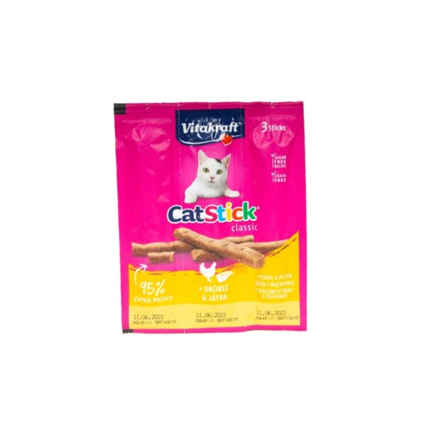 Vitakraft Cat Stick Drób i Wątróbka 3szt