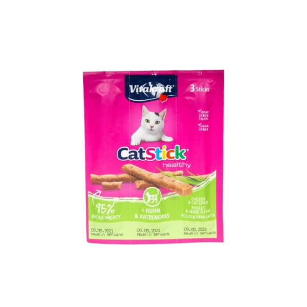 Vitakraft Cat Stick Kurczak i Trawa 3szt