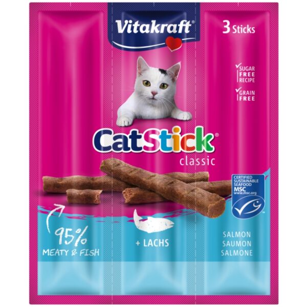 Vitakraft Cat Stick Łosoś 3szt