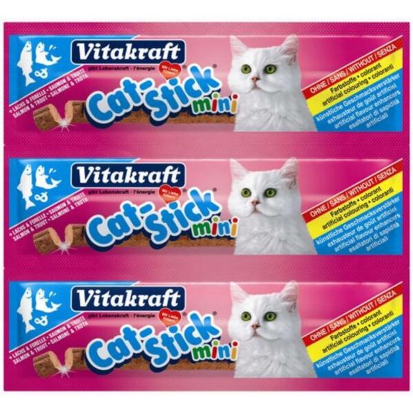 Vitakraft Cat Stick Łosoś i Pstrąg 3+1 Gratis