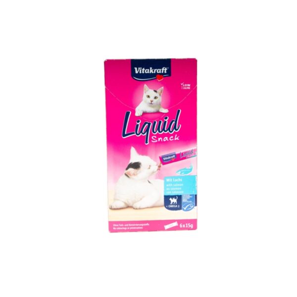 Vitakraft Liquid Snack Łosoś OMEGA-3 6szt