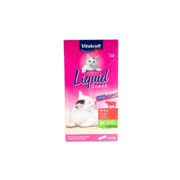 Vitakraft Liquid Snack Wołowina TRAWA 6szt