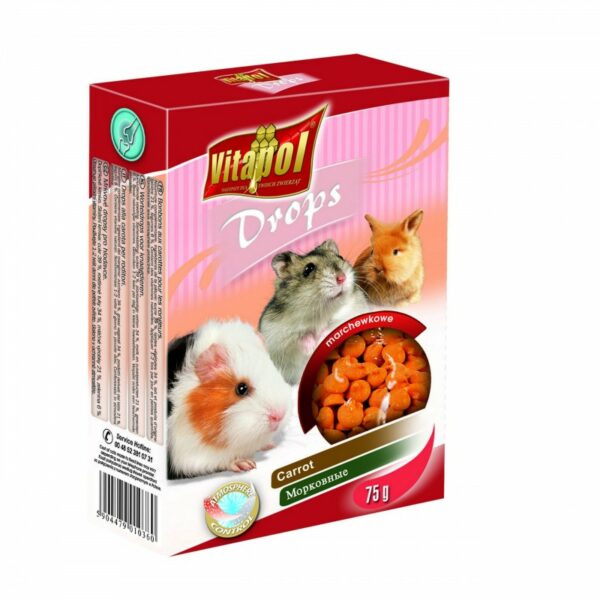 Vitapol DROPSY DLA GRYZONI Marchewkowe 75g