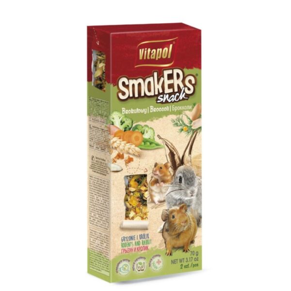 Vitapol SMAKERS dla gryzoni BROKUŁ 2szt.