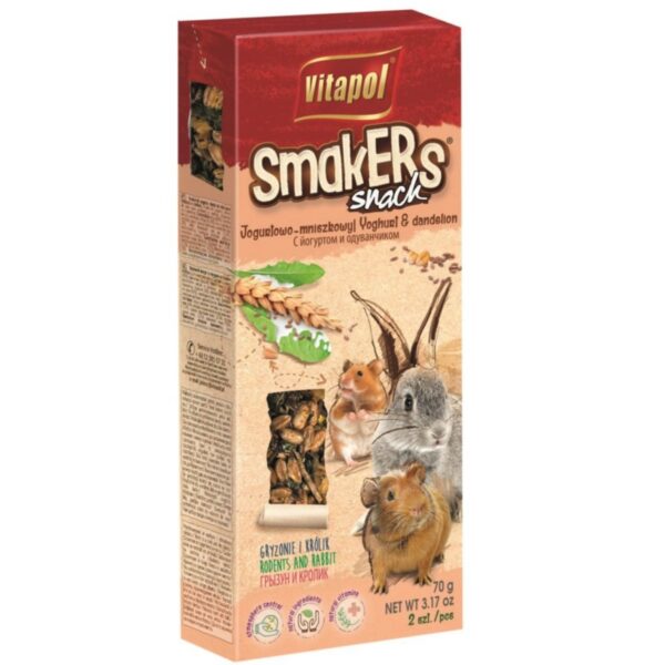 Vitapol SMAKERS dla gryzoni JOGURT + MNISZEK  2szt