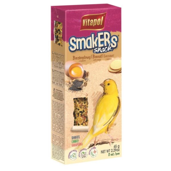 Vitapol SMAKERS dla kanarka BISZKOPT + MAK 2szt.
