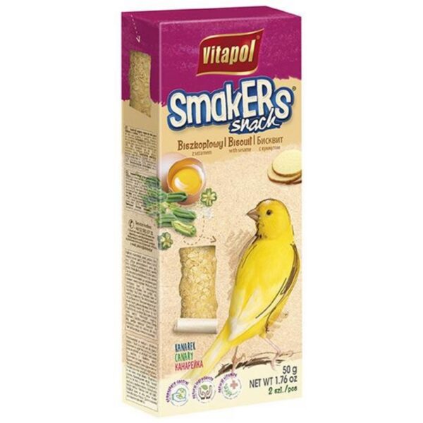 Vitapol SMAKERS dla kanarka BISZKOPT + SEZAM 2szt.