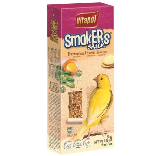 Vitapol SMAKERS dla kanarka BISZKOPTOWY 2szt.