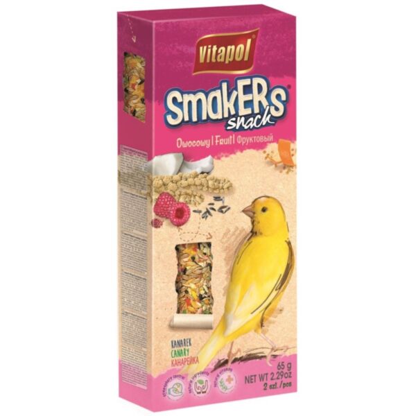 Vitapol SMAKERS dla kanarka OWOCOWY 2szt.