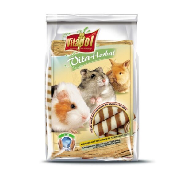 Vitapol VITA HERBAL PRZYSMAK dla gryzoni i królika RURKI 200g
