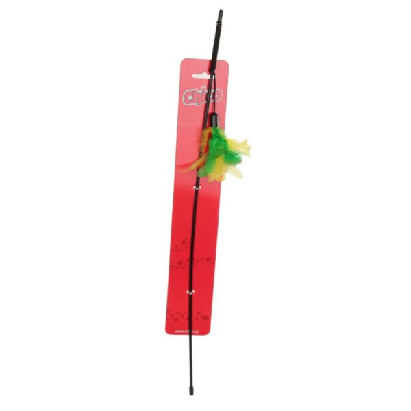 Wędka z piórkami dla kota 50cm