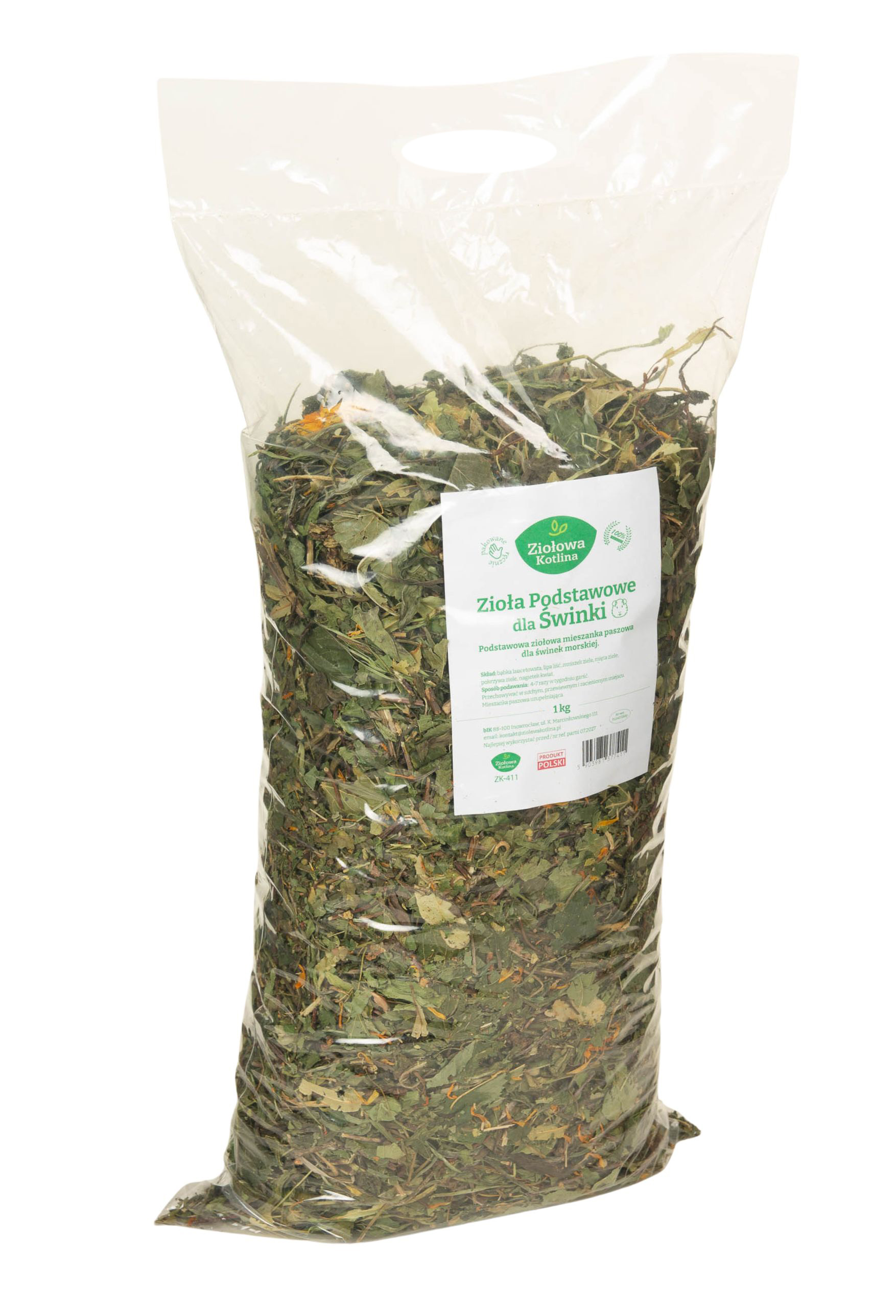 ZIOŁOWA KOTLINA Zioła podstawowe dla świnki 1kg