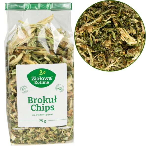 ZIOŁOWA KOTLINA Brokuł Chips 75g