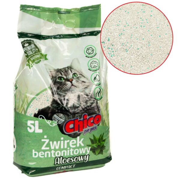 CHICO żwirek BENTONITOWY Compact Aloes