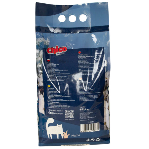 CHICO żwirek Bentonitowy Compact Białe Kwiaty 5L - obrazek 3