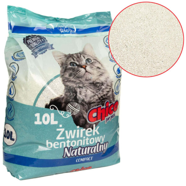 CHICO żwirek BENTONITOWY Compact Naturalny - obrazek 2