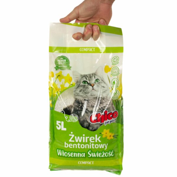 CHICO żwirek Bentonitowy Compact Wiosenna Śwież 5L - obrazek 2